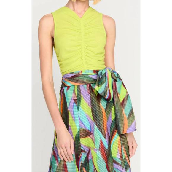 NEW MARIE OLIVER meliah top in citron - Picture 1 of 4